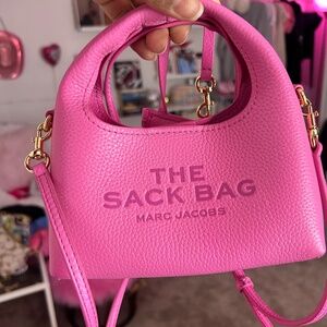 The sack micro bow pink Marc Jacobs